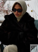 Норковая шуба Diana - Onesize - Dark chocolate 23452221 фото 3