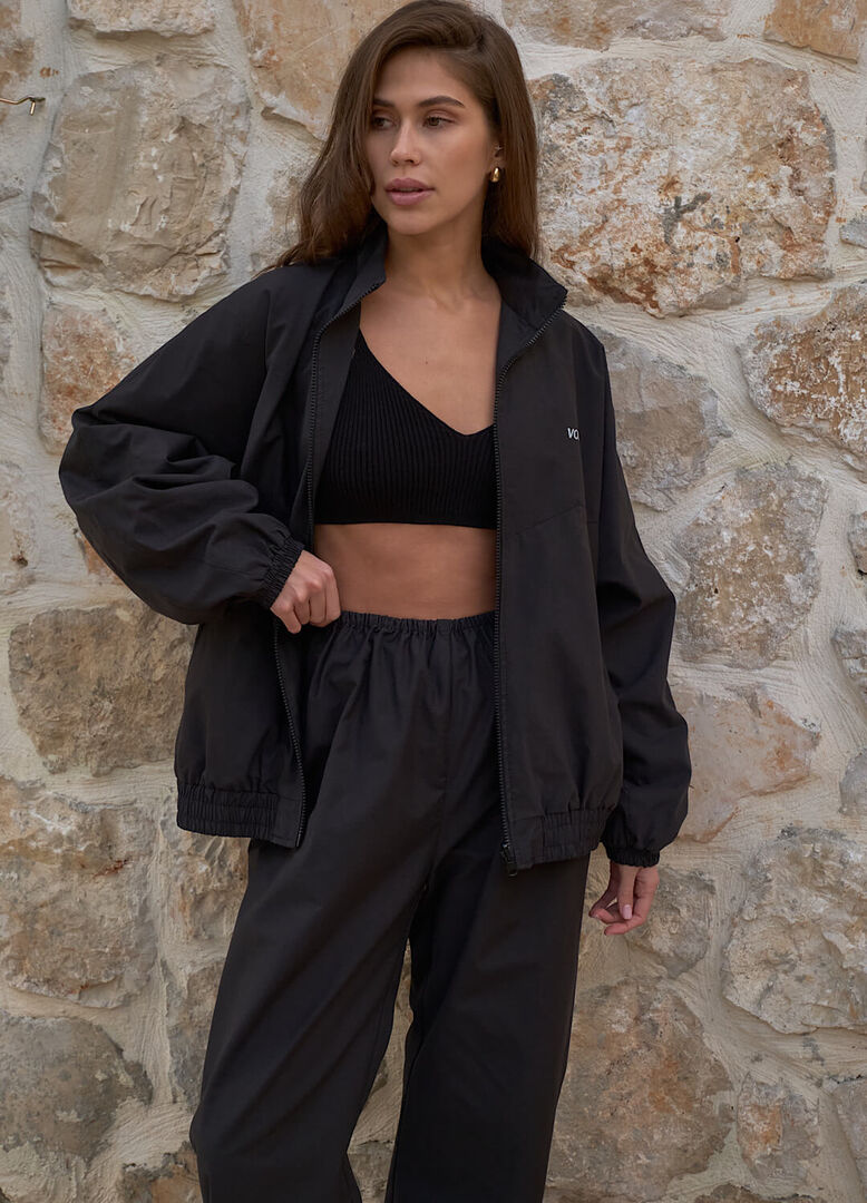 Костюм Voishe: бомбер + брюки на резинке - XS-S - Black 25172107 фото 1