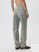 Джинсы STRAIGHT FIT с металлизированным декором фото 3