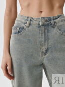 Джинсы STRAIGHT FIT с металлизированным декором фото 5