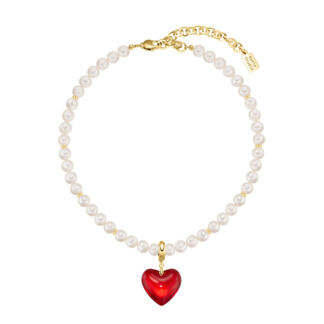 Чокер Classic Heart Red-Gold Choker KOTLO STUDIO