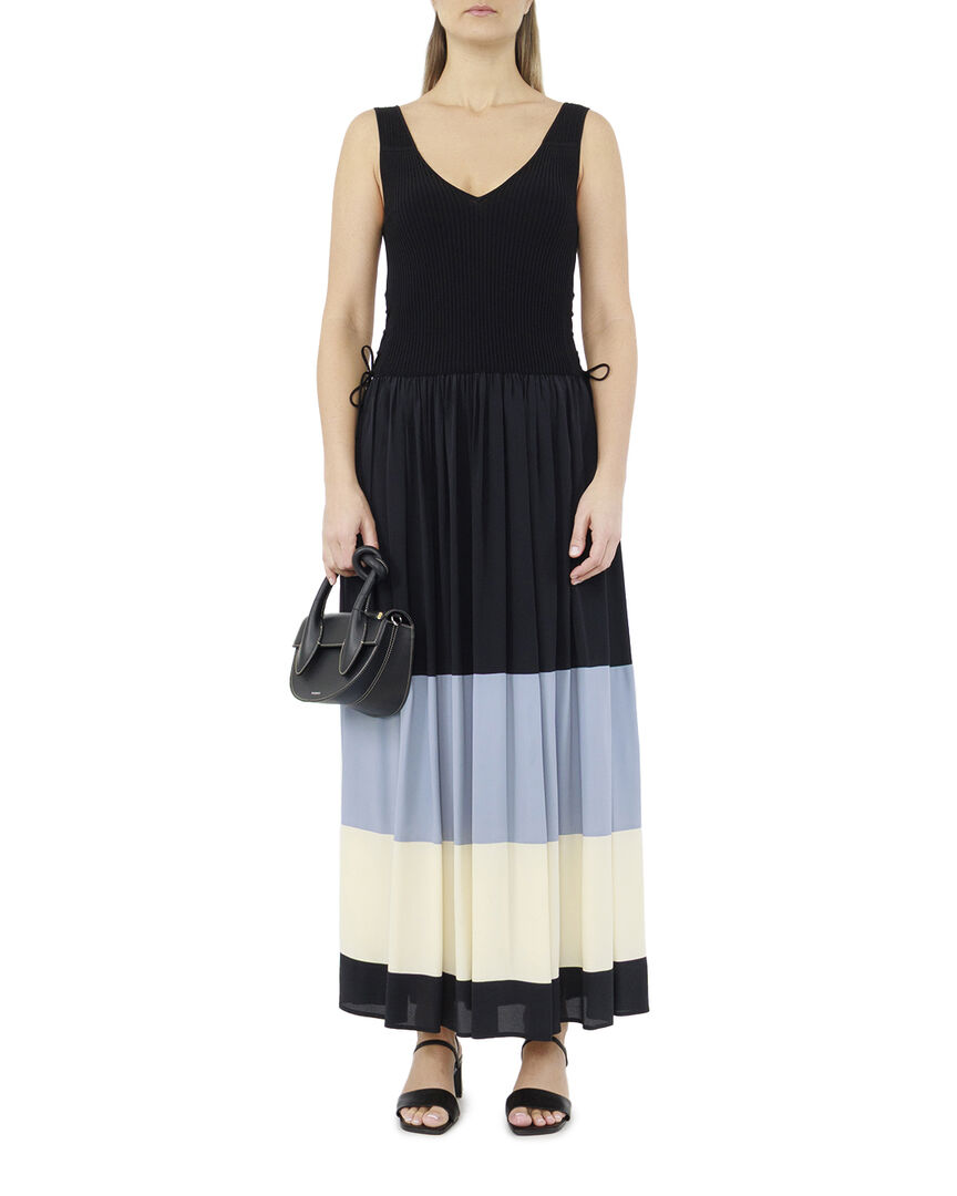 Платье 24FE6294SILKY черный+голубой+белый s 24FE6294SILKY фото 1