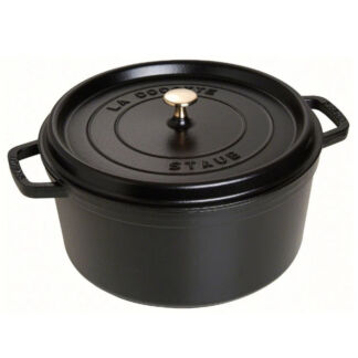 Кокот круглый Staub чёрный 26 см, 5,2 л Staub