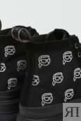 Ботинки на высокой подошве со стразами Karl Lagerfeld фото 5