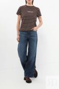 Футболка хлопковая в полоску Guess Jeans фото 2